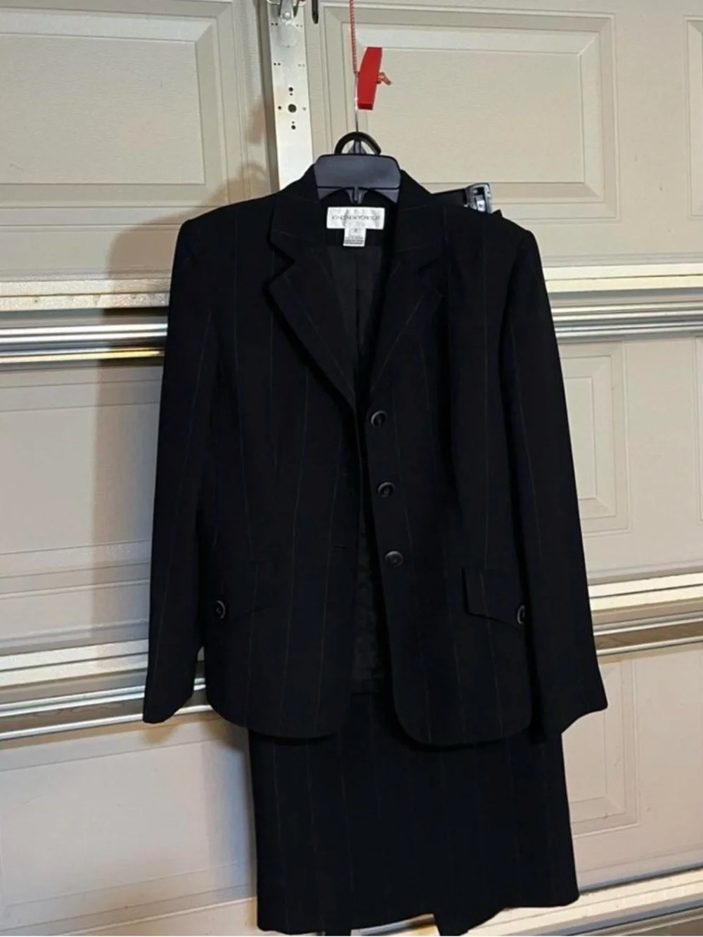 Jones New York Black Pinstripe Blazer - Picture 3 of 6